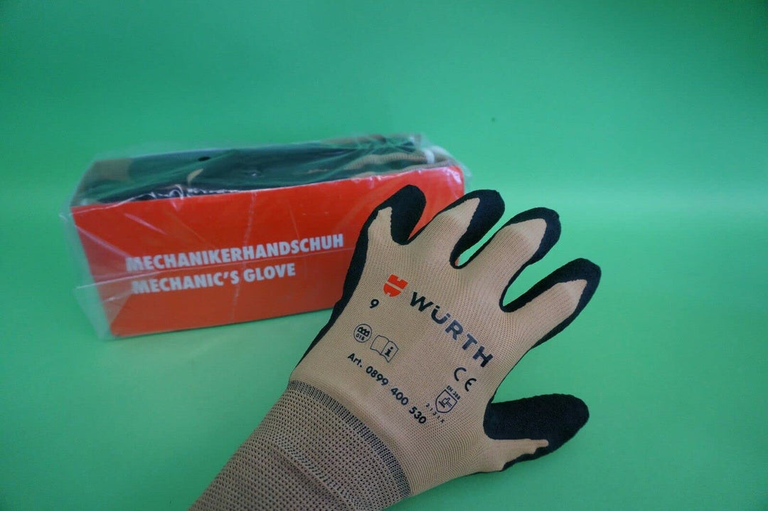 Würth 6 Paar Mechanikerhandschuhe Arbeitshandschuhe Montagehandschuhe EN388 EN420 Gr. 7 Grösse 7 (6e