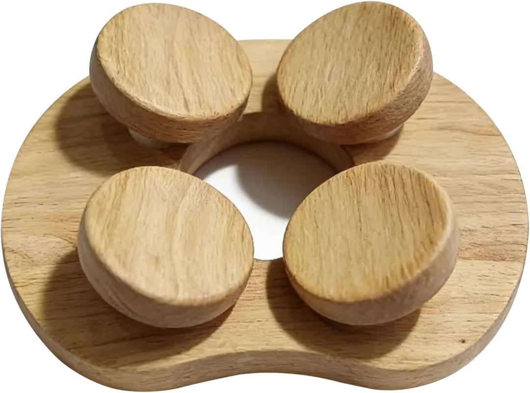 Saunakissen, Sauna-Kopfstütze aus Holz mit drehbarem Design zur Nackenstütze, ergonomisches Nackenki
