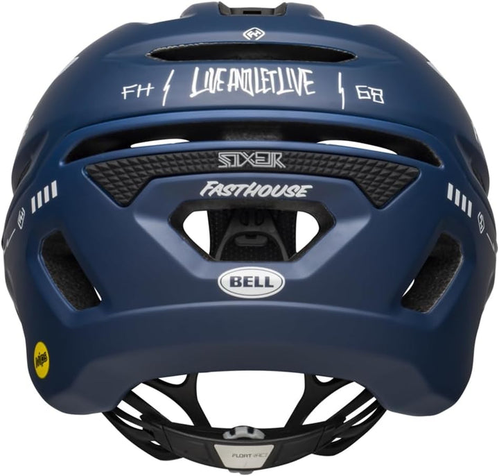 BELL Herren Sixer MIPS Helm L Mt/Gls Blue/White Fasthouse, L Mt/Gls Blue/White Fasthouse