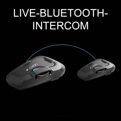 CARDO, kostenloses Motorrad-Gegensprechanlagen-Kit Bluetooth Freecom 2X Solo Einzelpackung Freecom 2