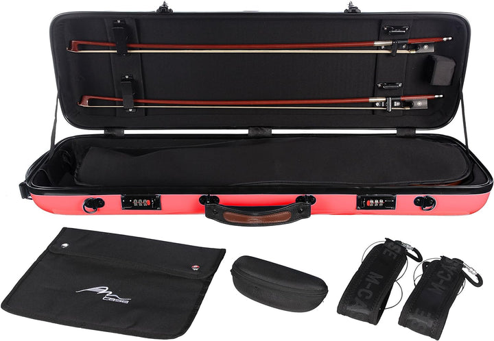 Geigenkoffer Glasfaser Safe Oblong 4/4 rot M-Case