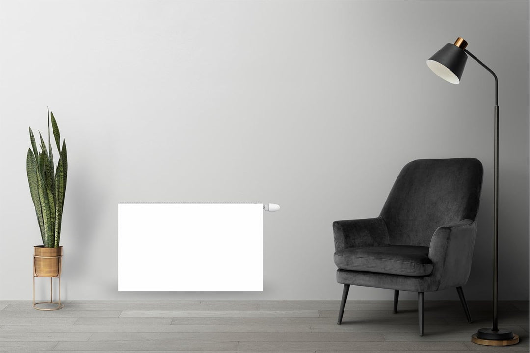 Magnetische Heizkörperverkleidung - 160x60 cm - Magnet Heizkörperabdeckung - Motiv Weiss - Wasserdic