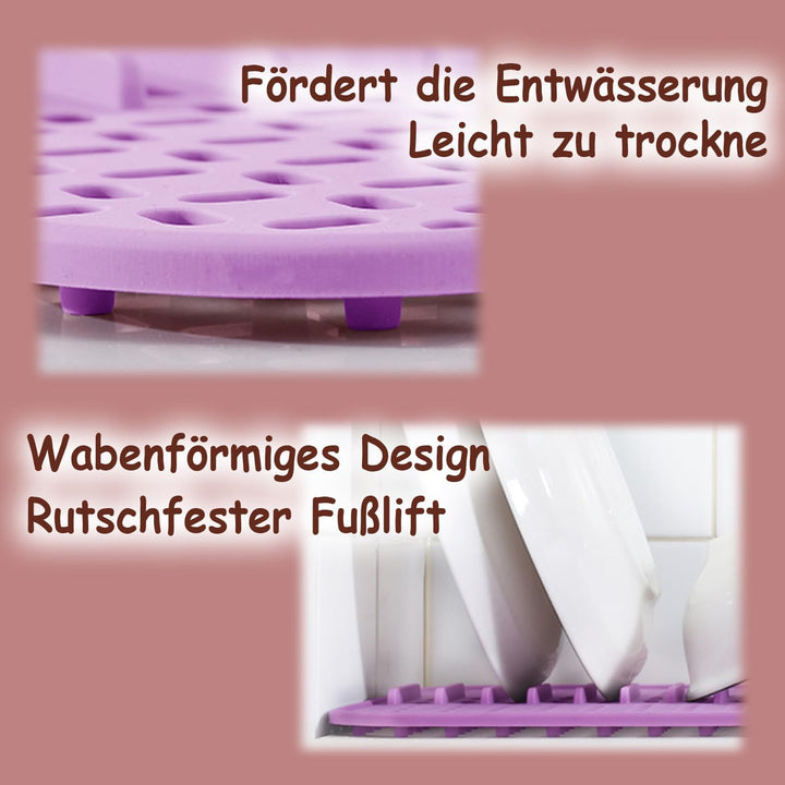 SpüLbeckeneinlage, Silikon SpüLbeckenmatte Silikon 43 x 32 cm, Spülbeckenschutz, hitzebeständig und