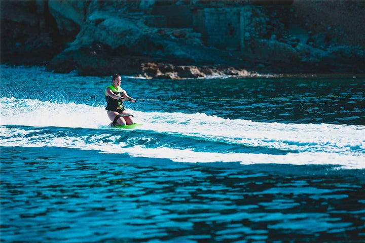 Jobe Slash Kneeboard Package Freestyle Board für Anfänger und Fortgeschrittene Blue