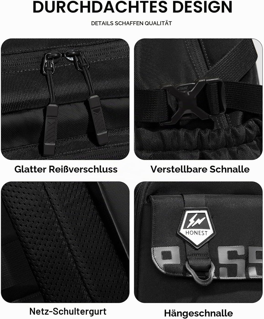 Amythe Schulrucksack Jungen Teenager 10-18 Jahre, Gross Rucksack Junior mit Laptopfach für Oberstufe