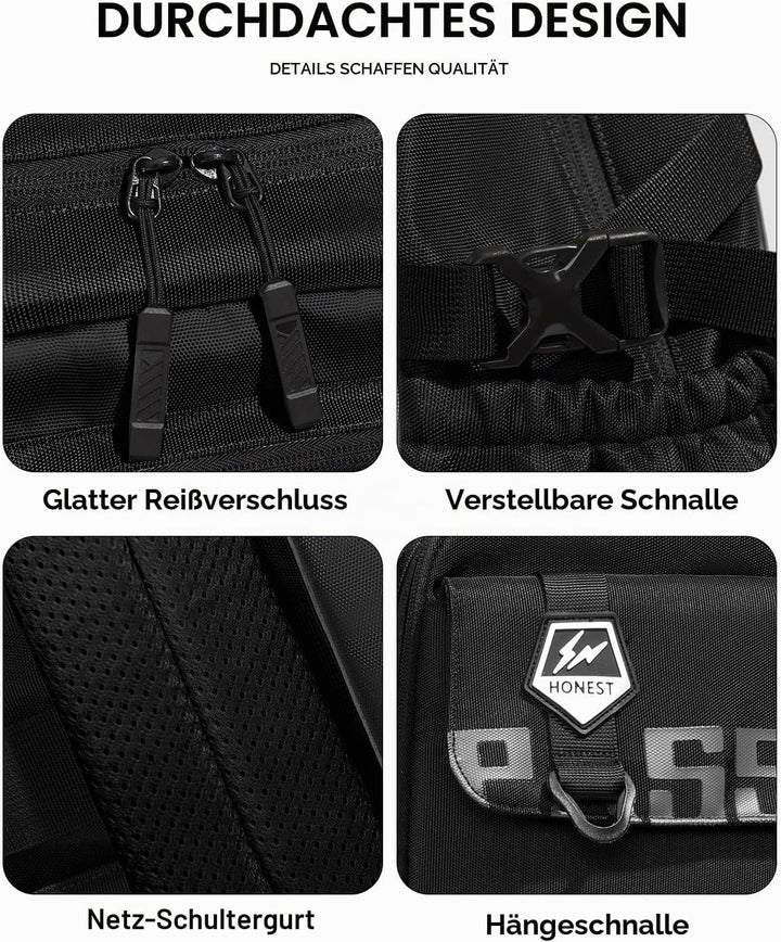 Amythe Schulrucksack Jungen Teenager 10-18 Jahre, Gross Rucksack Junior mit Laptopfach für Oberstufe