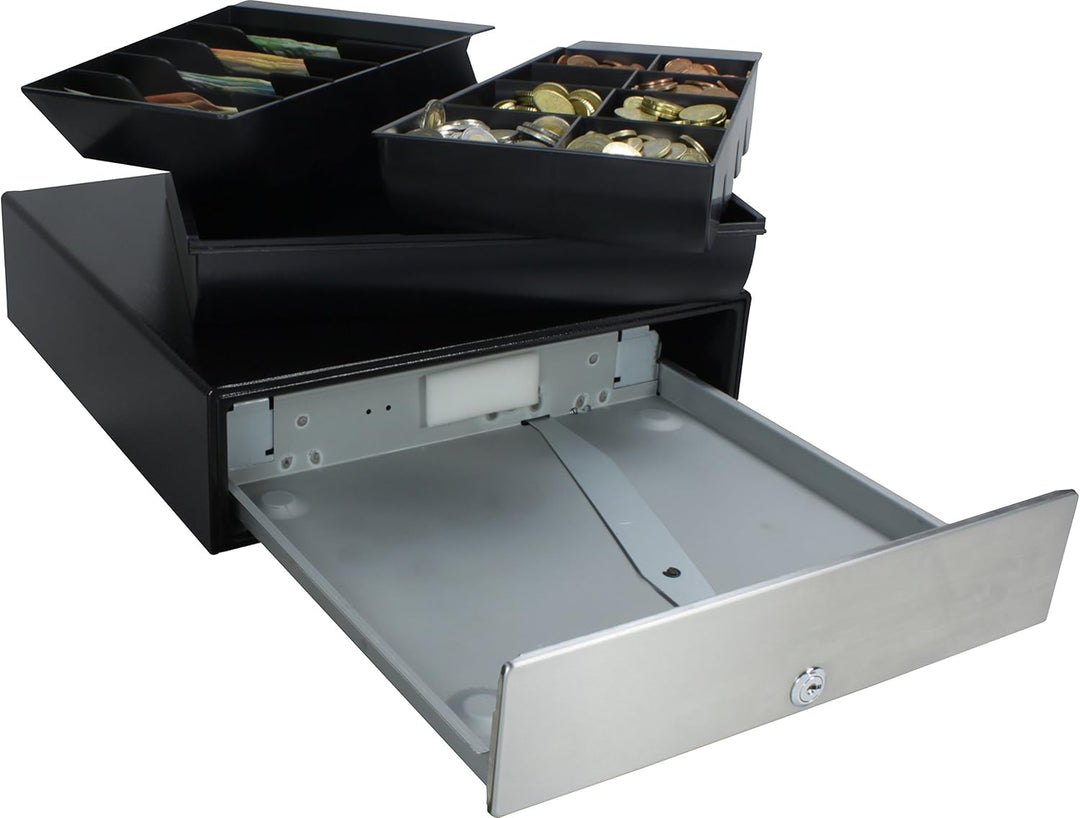 Kassenschublade KA-330 Touch - manuelle Push Öffnung, 8 grosse Münzfächer, 5 Scheinfächer - Kassenla