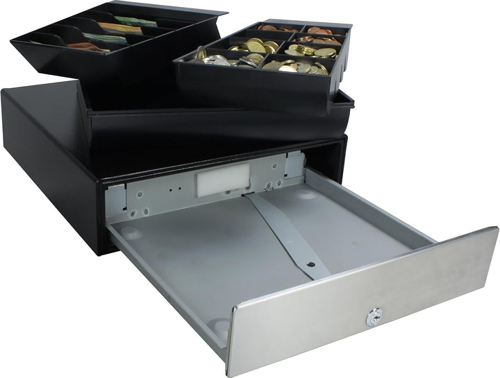 Kassenschublade KA-330 Touch - manuelle Push Öffnung, 8 grosse Münzfächer, 5 Scheinfächer - Kassenla