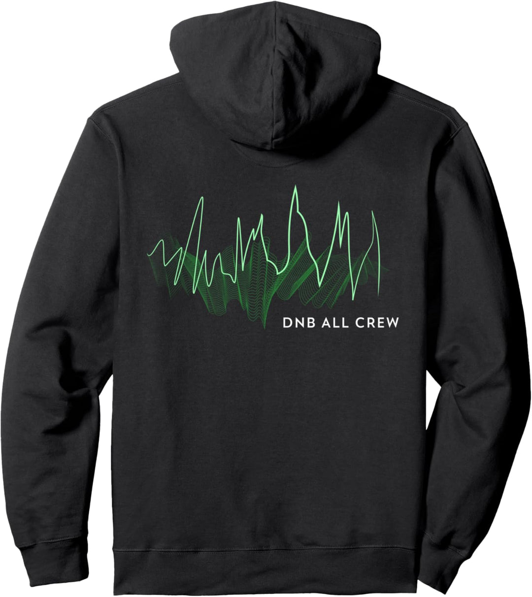 Drum And Bass Sound Music Liquid DnB Jungle EDM Rave Pullover Hoodie