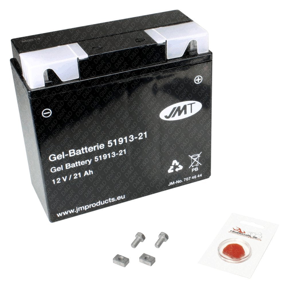 Gel-Batterie für BMW R 100 GS, 1986-1994 (247E), wartungsfrei, 21 Ah, inkl. Pfand €7,50