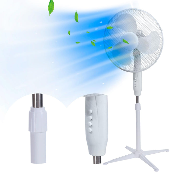 EXTRALINK Standventilator, Ventilator mit 3 Geschwindigkeitsstufen Durchmesser 40 cm Höhenverstellba