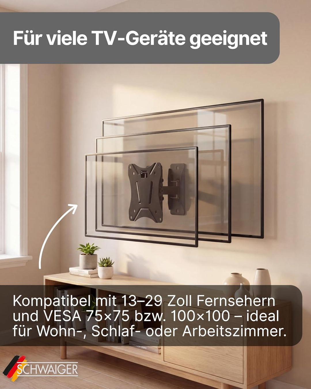 SCHWAIGER TV-Wandhalter I 13-29 &