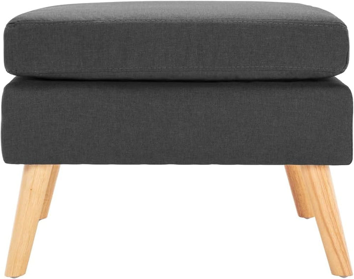 Stoff Pouf, Gepolsterter Sitzhocker, Dekorative Pouff für Schlafzimmer, Wohnzimmer und Gästetoilette