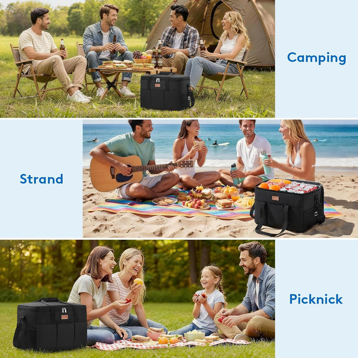 Lifewit Kühltasche 30L, Kühlung Thermoisoliert Tragbar Faltbar Wasserdicht, Gross Picknicktasche für