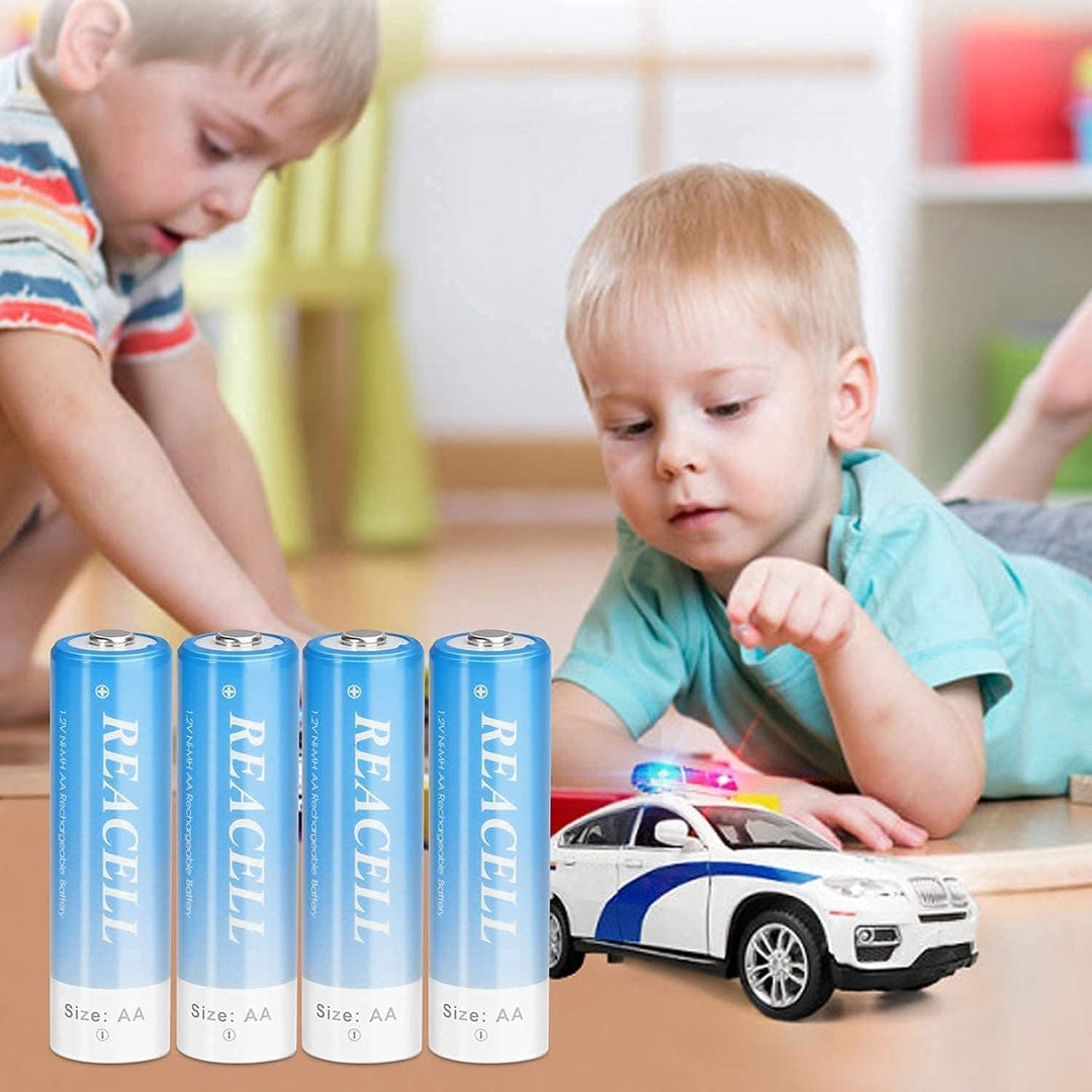 REACELL AA Akku Batterien 2800mAh Wiederaufladbar 16 Stück Mignon AA NI-MH 1,2V Akkubatterien gering