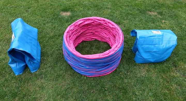 Callieway® Dog Agility Tunnel Profi Hunde Tunnel Agility Gerät (Stützsandsäcke bereits inklusive) (5