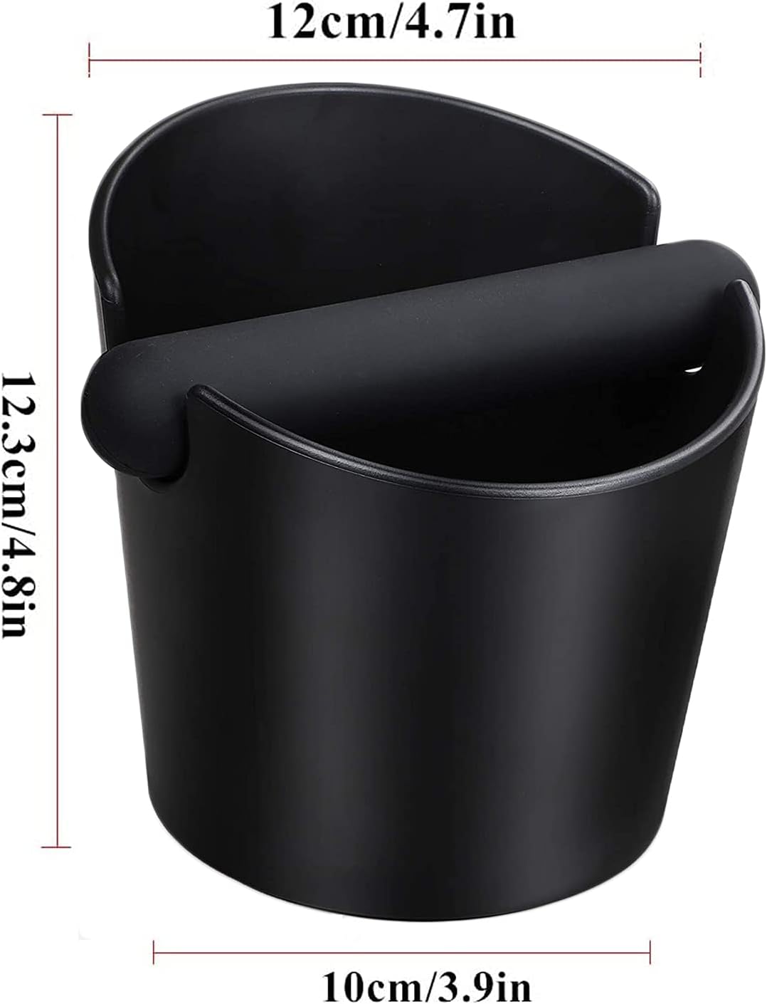 Ideal Swan Abklopfbehälter für Siebträger Knock Box Barista Zubehör Kaffeesatz Abschlagbehälter Espr