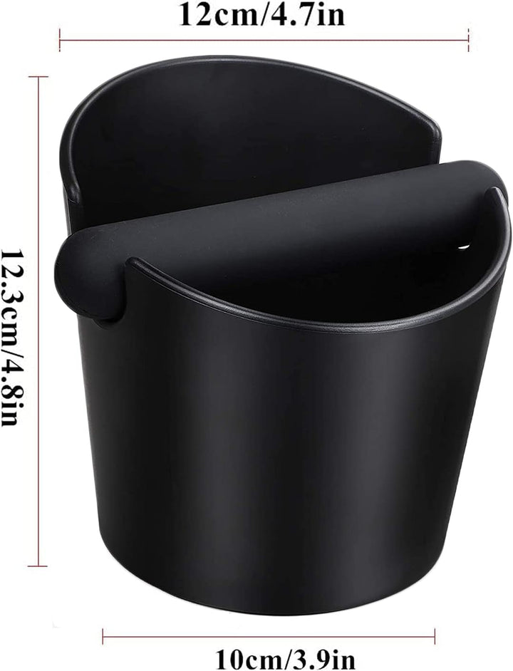 Ideal Swan Abklopfbehälter für Siebträger Knock Box Barista Zubehör Kaffeesatz Abschlagbehälter Espr