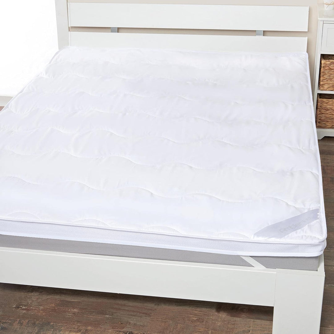 aqua-textil Ambiente Unterbett 90 x 200 cm weiss Mikrofaser Matratzenauflage Hohlfaser Füllung Aufla