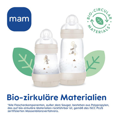 MAM Easy Start Anti-Colic Babyflaschen Set XXL, mitwachsende Baby Erstausstattung mit Schnuller, Fla