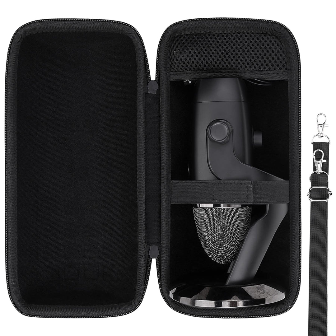 co2CREA case Harte reiseschutzhülle Etui Tasche für Logitech Creators Blue Yeti/Yeti X/Yeti Pro USB-
