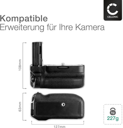 CELLONIC® Batteriegriff VG-C3EM für Sony Alpha 9, Alpha 7 III, Alpha 7R III Akkugriff für NP-FZ00 Ba