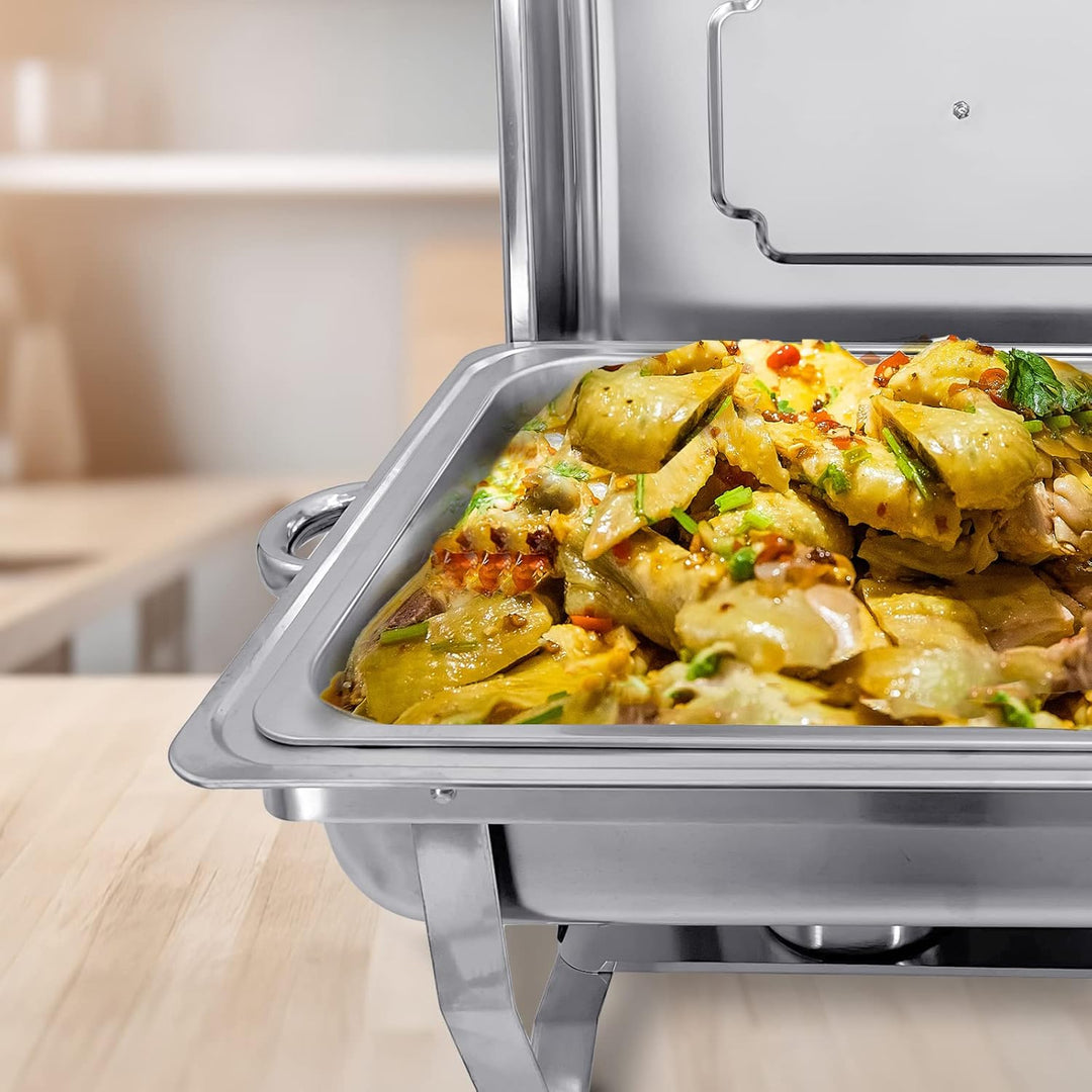 Chafing Dish Profi Set Toulouse, Edelstahl Warmhaltebehälter, Speisewärmer, Rechaud, Chafing Dishes