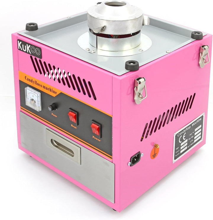 Retro Zuckerwattemaschine Zuckerwattenmaschine Zuckerwattegerät Gratis 500 Zuckerwattestäbchen aus H