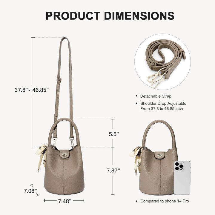 BOSTANTEN Umhängetasche Damen Mittelgross, PU Leder Crossbody Schultertasche, Umhänge Tasche Handtas