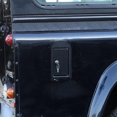 DIYUCAR Auto-Kraftstofftankdeckel, Kraftstoffeinfülltür, verriegelbar, für Land Rover Defender 90 11