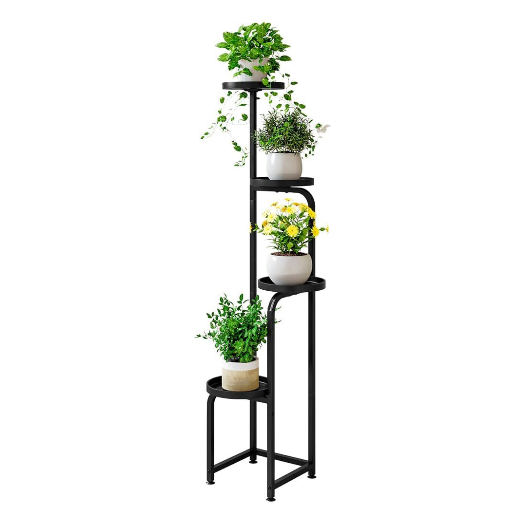 Blumenständer für drinnen und draussen, Metall, Pflanzenständer für mehrere Pflanzen, Eckblumenhalte