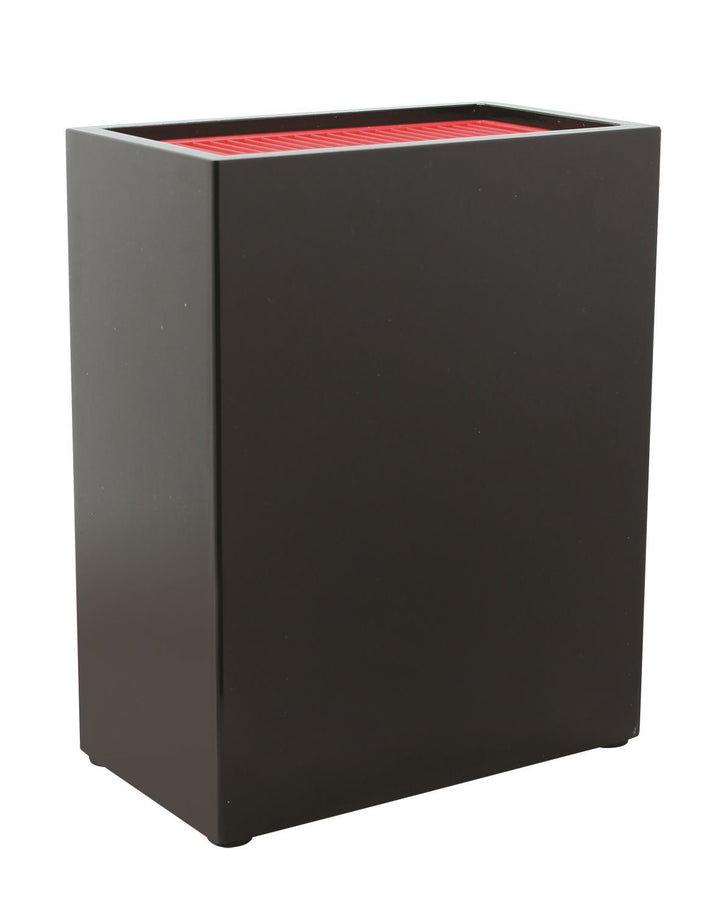 Rockingham Forge Leeres Messerblock, Plastik, Schwarz Glänzend, 18.5 x 10.5 x 22.5 cm, Leeres Messer