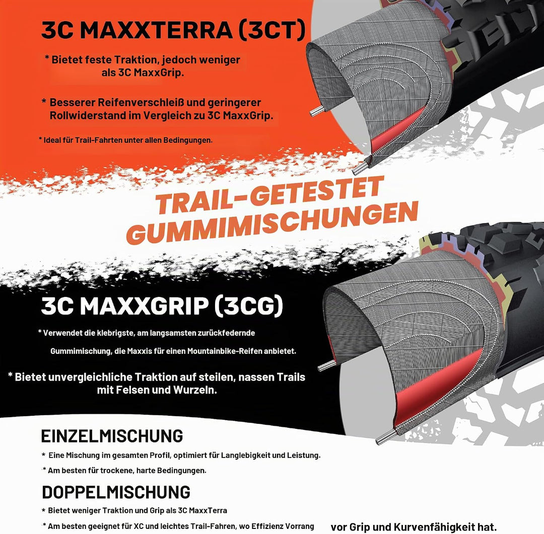 Maxxis Minion DHF 3C/EXO/TR Reifen - 27,5 x 2,6 Multi Einheitsgrösse, Multi Einheitsgrösse