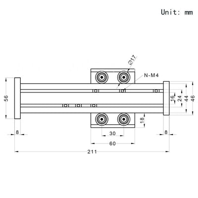 Befenybay 100mm Verfahrlänge Lineare Schienenführung Kugelumlaufspindel SFU1605 mit NEMA17 Schrittmo