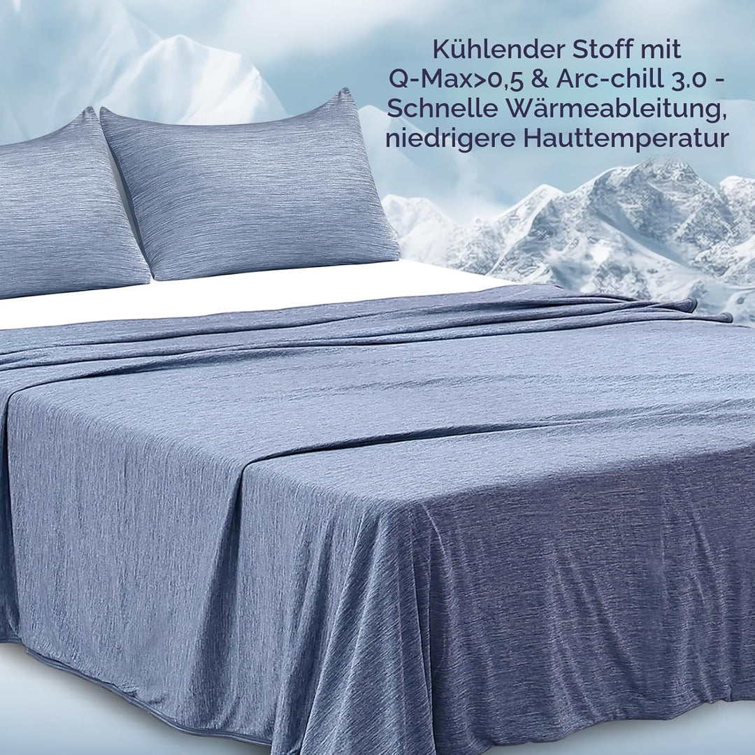 Luxear selbstkühlende Decke, Arc-Chill Q-Max 0,43 Kühldecke, 2 in 1 doppelseitige dünne Sommerdecke