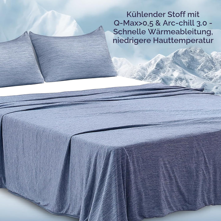 Luxear selbstkühlende Decke, Arc-Chill Q-Max 0,43 Kühldecke, 2 in 1 doppelseitige dünne Sommerdecke