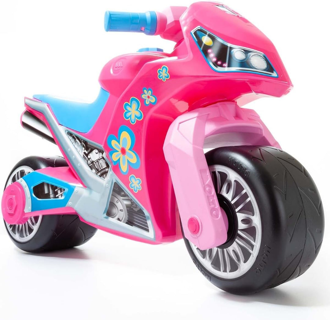 MOLTO | Rosa Cross Scooter + Pink Mlt Helm | Geländegängiger Roller | Sicheres & Robustes Kinderspie