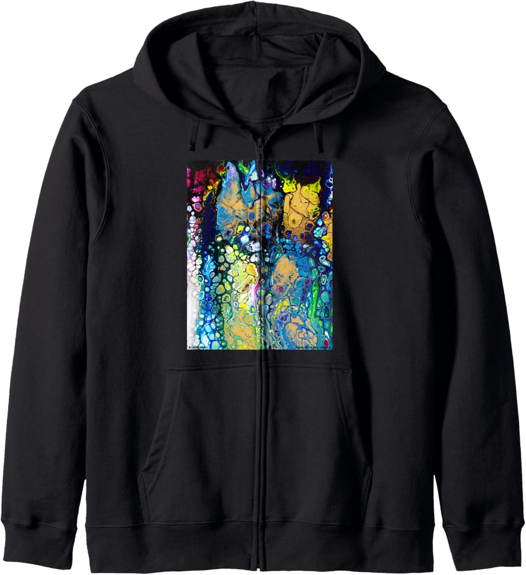 Buntes abstraktes Ölgemälde-Künstler-Neuheits-Geschenk Kapuzenjacke