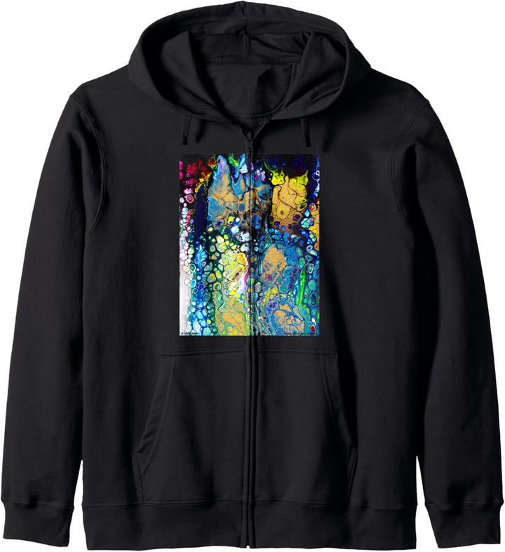 Buntes abstraktes Ölgemälde-Künstler-Neuheits-Geschenk Kapuzenjacke
