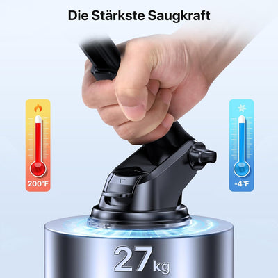 Miracase Handyhalterung Auto 3 in 1 KFZ Handyhalter mit Saugnapf & Lüftung Universale Handy Halterun