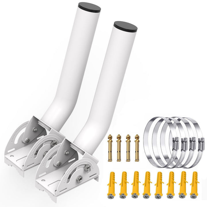 Universal verstellbare TV-Antennenhalterung, Wandmontage, 27.9 cm, wetterfest, J-Stange, kabellose S
