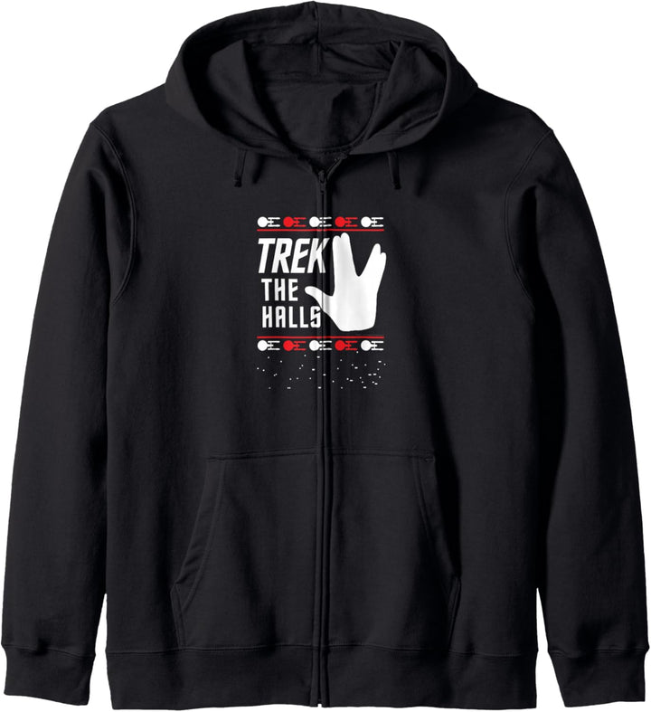Star Trek Christmas Trek The Halls Sweater Kapuzenjacke