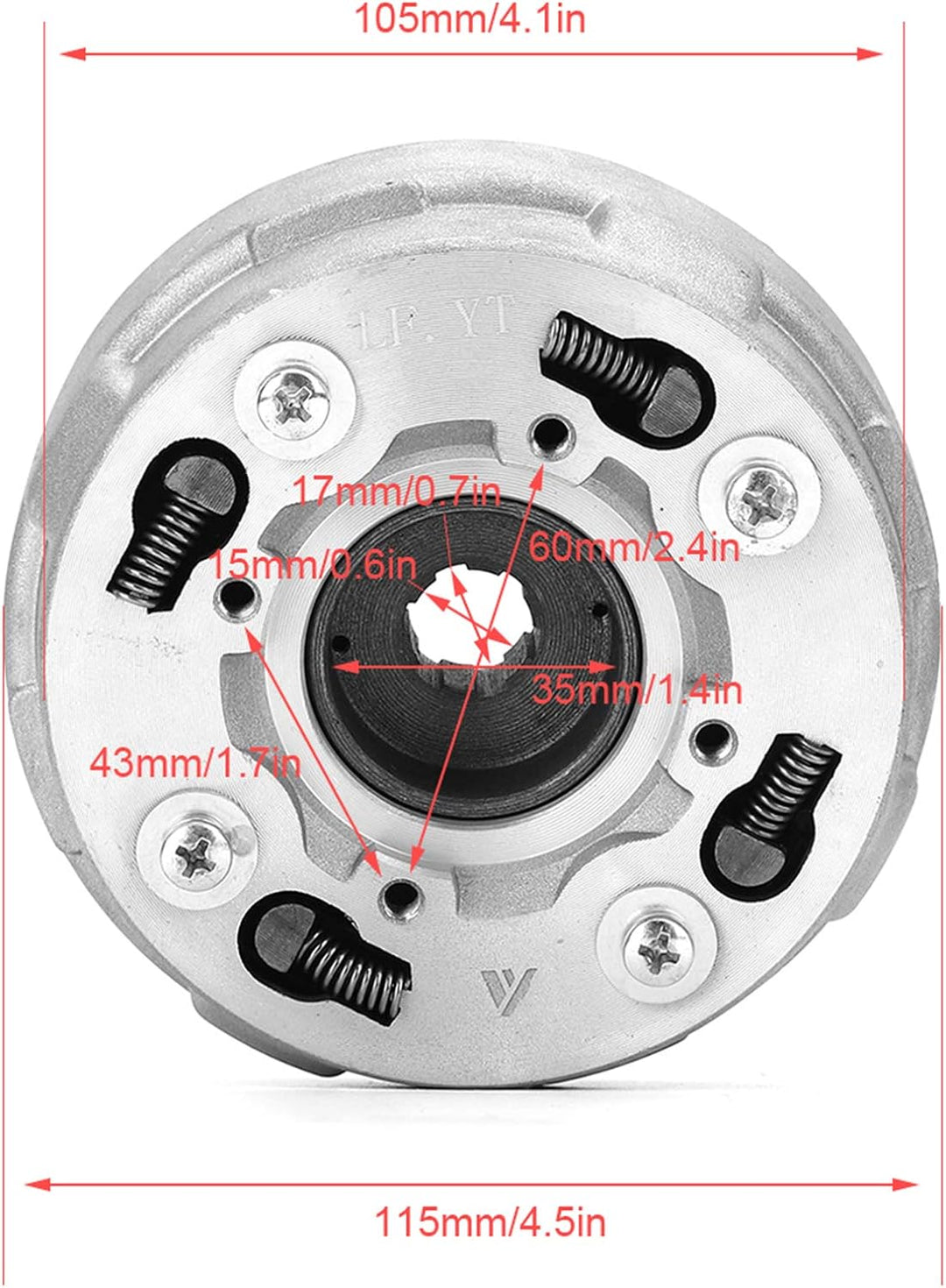 GAESHOW EXID Motorkupplungsbaugruppe Fit für Lifan 70cc 110cc 125cc Pit Quad Dirt Bike ATV Buggy Ede