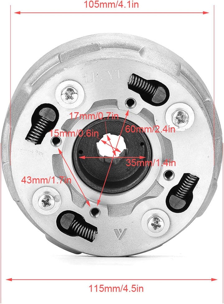 GAESHOW EXID Motorkupplungsbaugruppe Fit für Lifan 70cc 110cc 125cc Pit Quad Dirt Bike ATV Buggy Ede