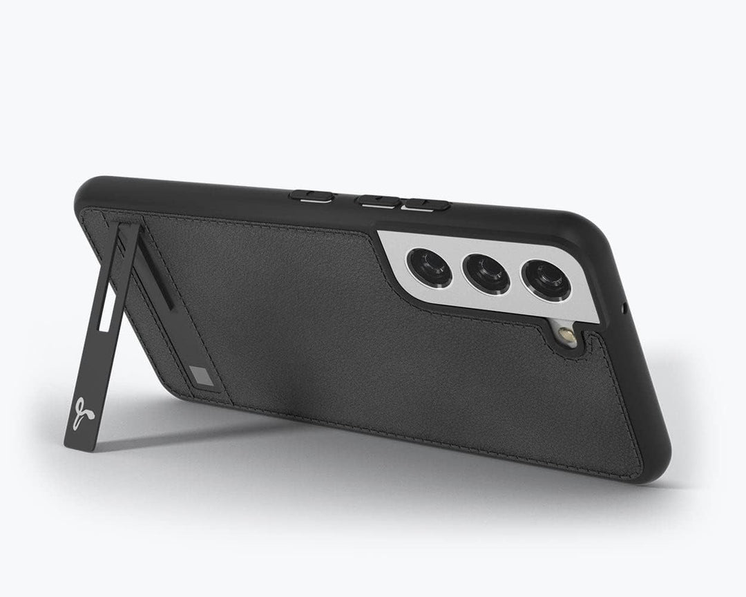 Snakehive Metro Lederhülle für Samsung Galaxy S23 || Echtleder Handyhülle mit Standfunktion || Echtl