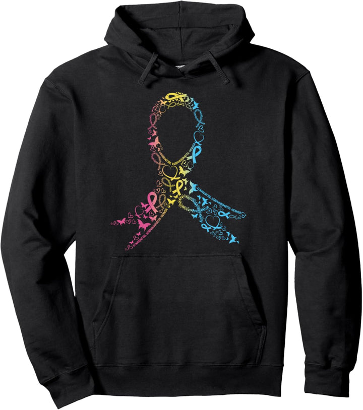 Band zur Aufklärung über angeborene Zwerchfellhernien CDH-Kr Pullover Hoodie