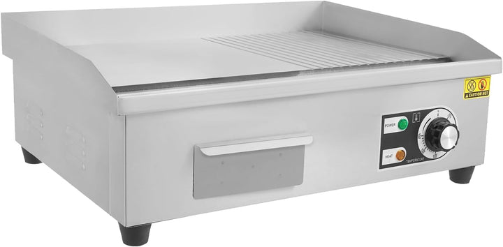 Plancha Grillplatte Elektrisch, 3000W Kommerzieller Elektrogrill Gastronomie Tischgrill Griddleplatt