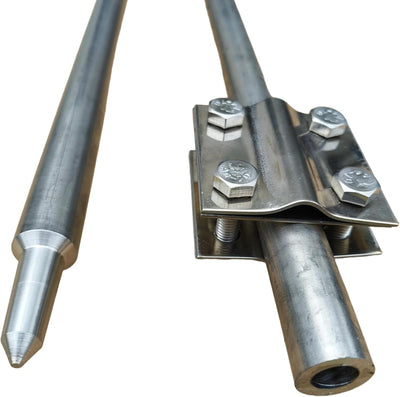 Tiefenerder Erder Erdung SET Ø16mm V2A Edelstahl - Längenauswahl (Ø16 SET 9,0 6x1500mm), Ø16 SET 9,0