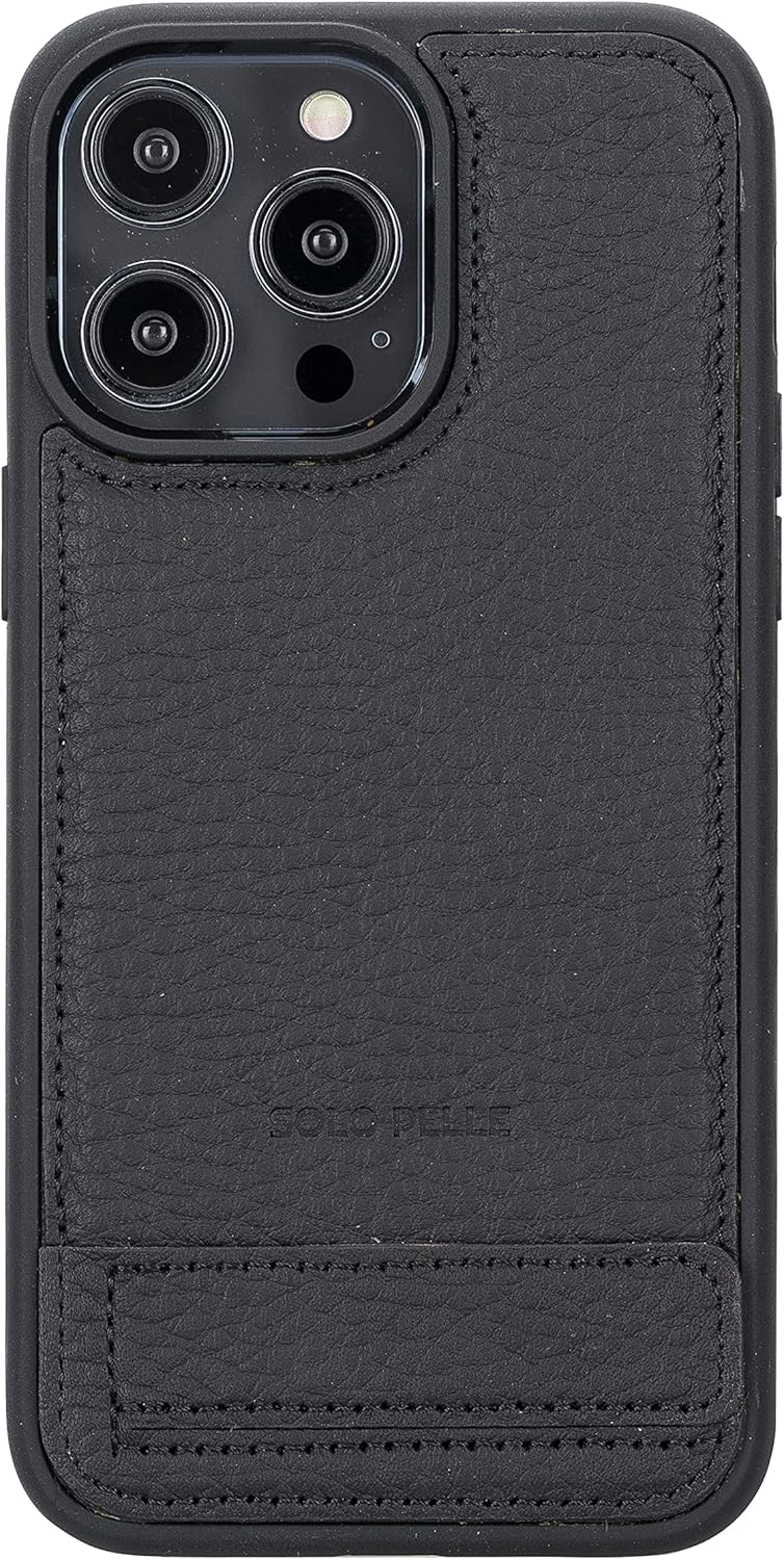 Solo Pelle Lederhülle für das iPhone 14 Pro Max in 6.7 Zoll Case Leder Hülle Ledertasche Backcover a