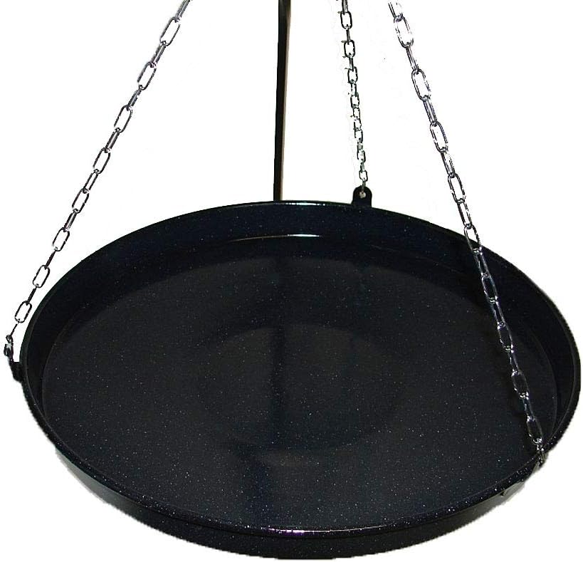 Bratpfanne Grillpfanne Paellapfanne Feuerschale rund 42cm für Dreibein-Grill
